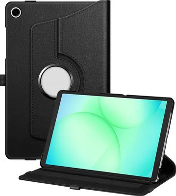 Image de Cazy Housse pour Tablette compatible avec Samsung Galaxy Tab A11 Plus / A9 Plus - Housse Rotative 360° - Noir