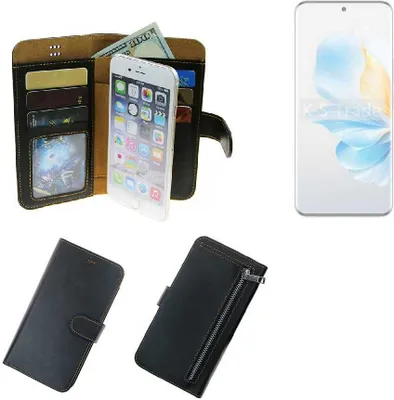 Produktbild von K-S-Trade Schutz Hülle kompatibel mit Honor 100 Klapphülle Case Phone cover Slim Handytasche Handy Hülle schwarz aus Kunstleder (1 Stk)