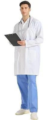 Zdjęcie produktu dla Fartuch laboratoryjny medyczny uni dla lekarza pracownika
