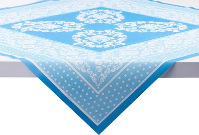 Produktbild von Sovie HOME Tischdecke Bine in Aquablau aus Linclass® Airlaid 80 x 80 cm, 1 Stück - Ornamente