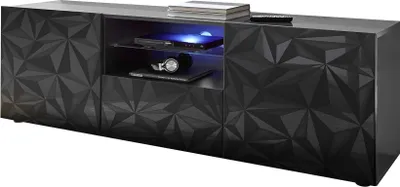 Immagine prodotto di Milani Home - mobile porta TV moderno 181 x 57 x 42 cm, antracite, truciolare bilaminato