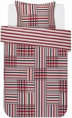 Produktbild von Essenza Bettwäsche Evie Duvet I Größe 135x200 80x80 cm I Farbe Red AL