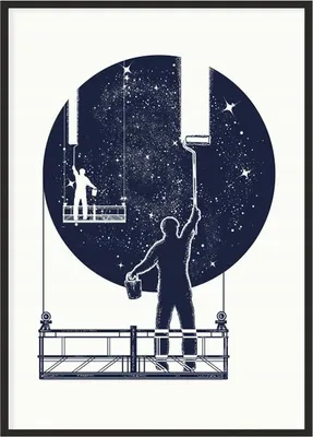 Obrázok produktu pre Obraz Plagát v ráme 53x73 cm Noc P1097