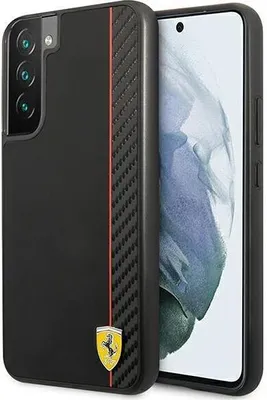 Image de Ferrari Fesaxhcs22Mbk S22+ S906Czarny/Black Hardcase On Track Carbon Stripe