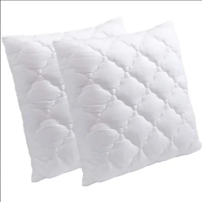 Image de Oreillers - PROMO LINGE - Flocon Mémoire de Forme - Polyester - 65 x 65 cm - Blanc