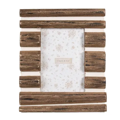 Produktbild von Clayre & Eef Bilderrahmen 13x18 cm Braun Holz Rechteck