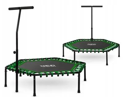 Zdjęcie produktu dla Trampolina Fitness Z Uchwytem Do 100Kg Do Użytku Domowego Stabilna