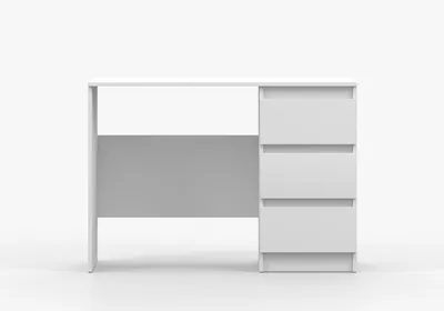 Produktbild von Schreibtisch LOSKO – moderner Bürotisch Computertisch Arbeitstisch für Büro, Jugendzimmer und Arbeitszimmer - Weiß