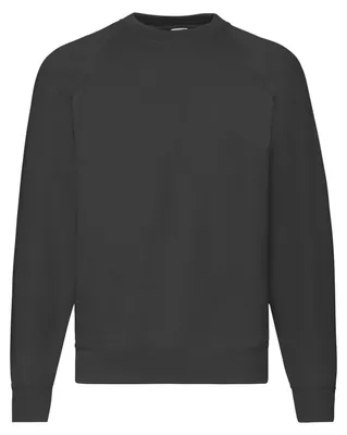 Produktbild von Fruit of the Loom - "Classic" Sweatshirt für Herren Raglanärmel FK2535 (M) (Schwarz)