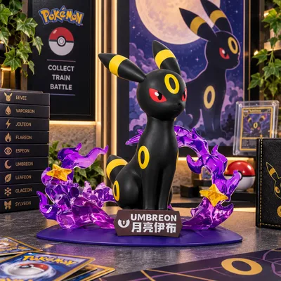 Produktbild von Pokemon Twinkmont Umbreon Figure, KI-generiertes Bild