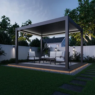 Produktbild von Deluxe Plus Elektrisch Pavillon Aluminium LED 3x4 M