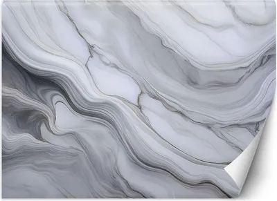 Produktbild von Vlies fototapete Grauer Marmor Stein Abstraktion 450x315 cm Feeby Weiß inkl. Kleber einfache Montage