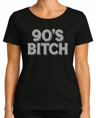 Immagine prodotto di 90's Bitch - Regalo retrò anni '90 - Maglietta vintage anni '90 per donna, nera, XXL