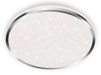 Immagine prodotto di BRILONER ACORUS Lampada da soffitto a LED per bagno, IP44 protezione dagli spruzzi d'acqua, decorazione stellata, luce bianca neutra, colore cromato, 33 x 6,6 cm