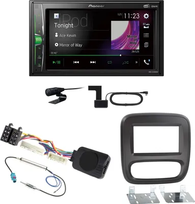 Produktbild von Pioneer DMH-A3300DAB USB DAB+ MP3 Digitalradio Einbauset für Fiat Talento