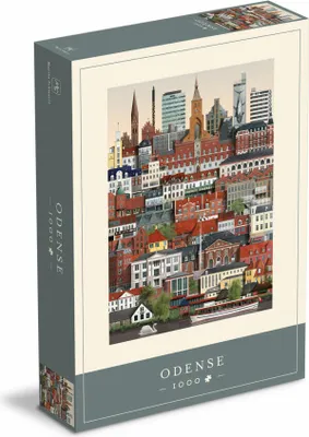 Immagine prodotto di Martin Schwartz Puzzle Odense, Städtepuzzle Dänemark, 50 x 70 cm, 1000 Teile, MS0609