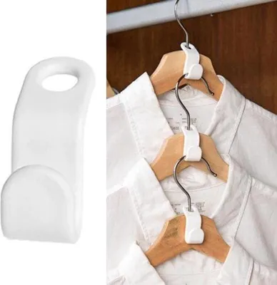 Zdjęcie produktu dla Wieszaki na ubrania, 6 sztuk, białe