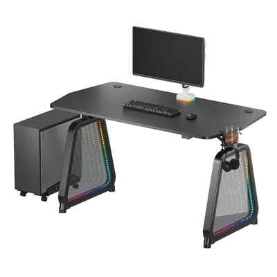 Obrázok produktu pre ULTRADESK Herný stôl BOOSTER 136×70,5 cm - čierny