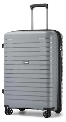 Produktbild von KONO Mittelgroßer Koffer Leicht PP Hartschale Trolley mit TSA Schloss – Mittelgroßer Koffer(L), Grau