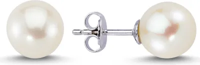 Produktbild von Perle Ohrstecker 14 Karat Weißgold
