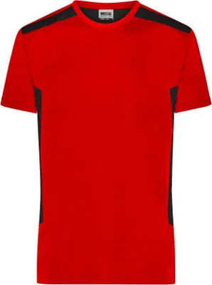 Produktbild von Men`s Workwear T-Shirt - STRONG - red/black, Gr. M