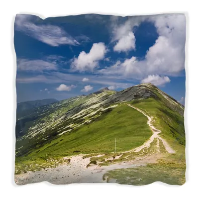 Produktbild von Wallario Premium Kissen, weiche Oberfläche, mit Motiv Alpenluft, Größe: 30 x 30 cm, mit weißer Rückseite