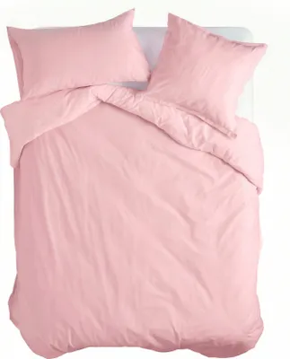 Produktbild von Basic Bettbezug Hellrosa 155 x 220 cm 100% Baumwolle Hergestellt in Europa