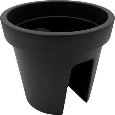 Produktbild von Geländertopf anthrazit Balkontopf Balkonkasten Hängetopf Blumentopf Blumenkübel