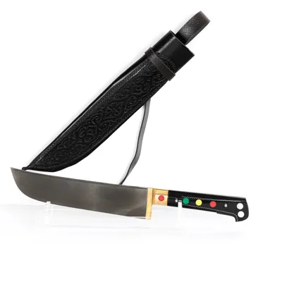 Produktbild von Usbekisches Kochmesser Pchak Küchenmesser Пчак Messer Pcak Пичак Usbekisch Handarbeit Acrylglasgriff
