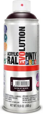 Produktbild von Pintura en spray Pintyplus Evolution RAL 9005 400 ml Satinado Jet Black