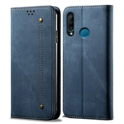 Obrázek produktu pro Huawei P30 Lite Pouzdro, Kožené Peněženkové Pouzdro s Magnetickým Uzavíráním a Pouzdro s Funkcí Stojánku pro Huawei P30 Lite modré