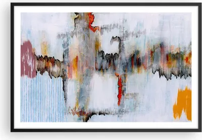 Produktbild von Gerahmtes Poster - Schwarzer Rahmen - Abstraktion modern - 91,5x61 cm - Wand Bild - Wanddeko - Wandbilder - Kunstposter - Wandposter - Bilderrahmen - Bilder - Kunstdruck - Wandbild - P2BAA91x61-3676