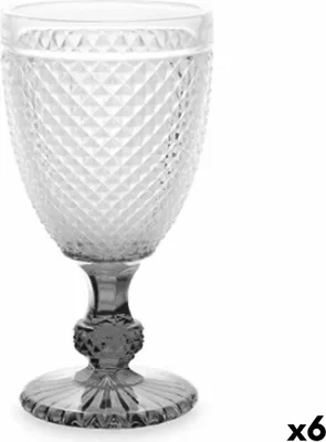 Produktbild von Diamantglas transparent anthrazit Glas 256 ml (6 Stück)