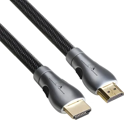 Zdjęcie produktu dla Kabel HDMI 2.0 30AWG 4K 60Hz 4096 x 2160 Full HD Ultra HD 3D v2.0 z pozłacanymi stykami Ethernet 24 K (wtyczka 3 m z metalowym ekranowaniem)