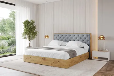 Produktbild von ALTDECOR Polsterbett mit Bettkasten -  ENZO3 - 180x200 Grau Casablanca- Bett mit Matratze H3/H4, Kopfteil, Boxbett, Doppelbett mit Stauraum