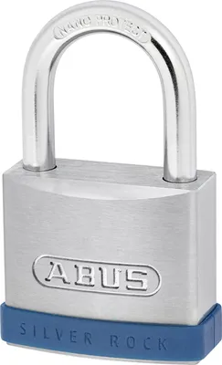 Produktbild von ABUS 5/55, Herkömmliches Vorhängeschloss, Tastensperre, Pforte, Aufbewahrungsspind, Werkzeugkasten, Silber, Zink, Gehärteter Stahl