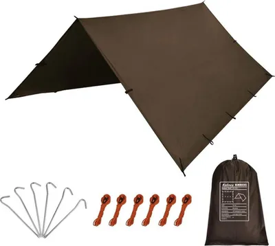 Produktbild von Zeltplane Tarp Wasserdicht 190T Oxford-Gewebe 3x3M für Camping