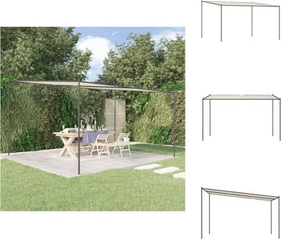 Produktbild von vidaXL Pavillon Weiß 4x4 m 180 g/m² Stoff und Stahl -  Pavillons & Partyzelte