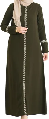 Productafbeelding van Damen gebedskleding, elegant, lang, donkerbruin, maat XXL