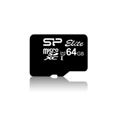 Obrázok produktu pre Silicon Power Ellite, 64 GB, MicroSDXC, Trieda 10, UHS-I, 85 MB/s, Class 1 (U1)