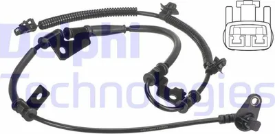 Produktbild von DELPHI ABS Sensor Raddrehzahl für KIA SPORTAGE (JE, KM) SS20511