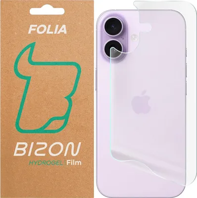 Produktbild von Hydrogel Folie für die Rückseite für iPhone 17, Bizon Glass Hydrogel Back, 1 Stück