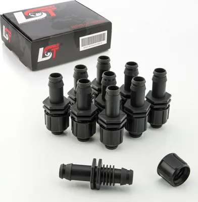 Produktbild von 10x Verbinder Kupplung Schlauch Reparatur Bewässerungssystem PE-Rohr 16x17