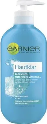 Image de Garnier Skin-clear Daily, gel anti-points noirs, élimine les points noirs grâce au zinc et à l'acide salicylique, nettoyant pour le visage, 200ml (ALLEMAGNE)