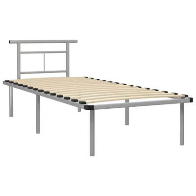 Produktbild von Bettgestell Grau Metall 90x200 cm
