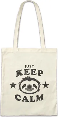 Produktbild von Urban Backwoods Just Keep Calm, Stofftasche, Farbe: Beige