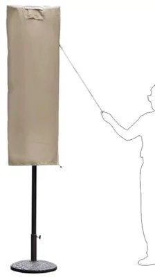Image de Housse de parasol – imperméable et résistante aux UV – 1 pièce – 160 x 62 cm – Oxford 600D