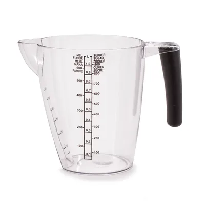 Obrázok produktu pre plast team Messbecher, 1,0 l, transparentný