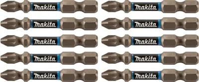 Produktbild von Makita Torsion Bit PZ2, 10 Stück(e), PZ 2, 1/4, 50 mm, 25 mm, 50 mm