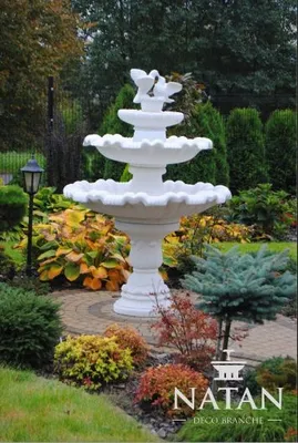 Productafbeelding van Springbrunnen Garten Teich Brunnen 175cm Steinbrunnen Gartenbrunnen Fontaine
